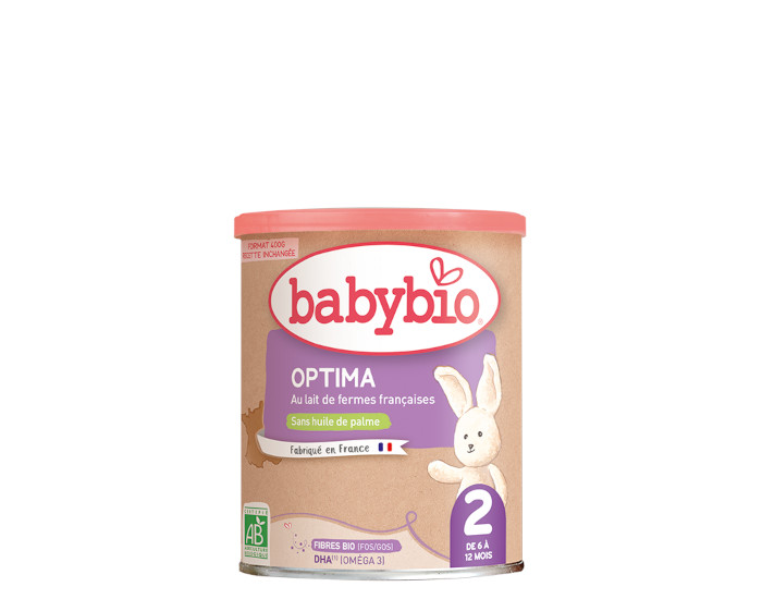 BABYBIO Lait de Suite 2 Optima - D�s 6 mois - 400g