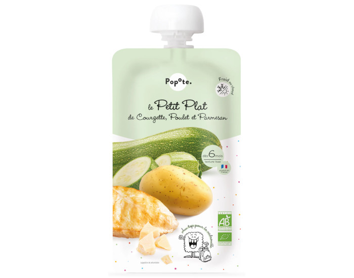 POPOTE Le Petit Plat Courgette Poulet Parmesan - 180g - D�s 6 mois