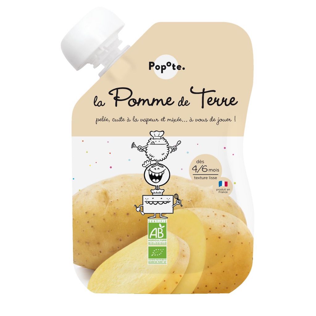 POPOTE Gourde La Pomme de Terre - 120g - D�s 6 mois
