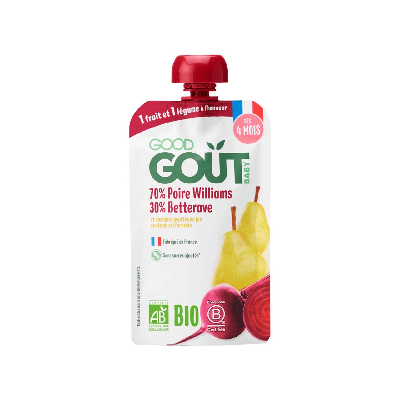 GOOD GOUT Poire Betterave 120g - D�s 4 mois