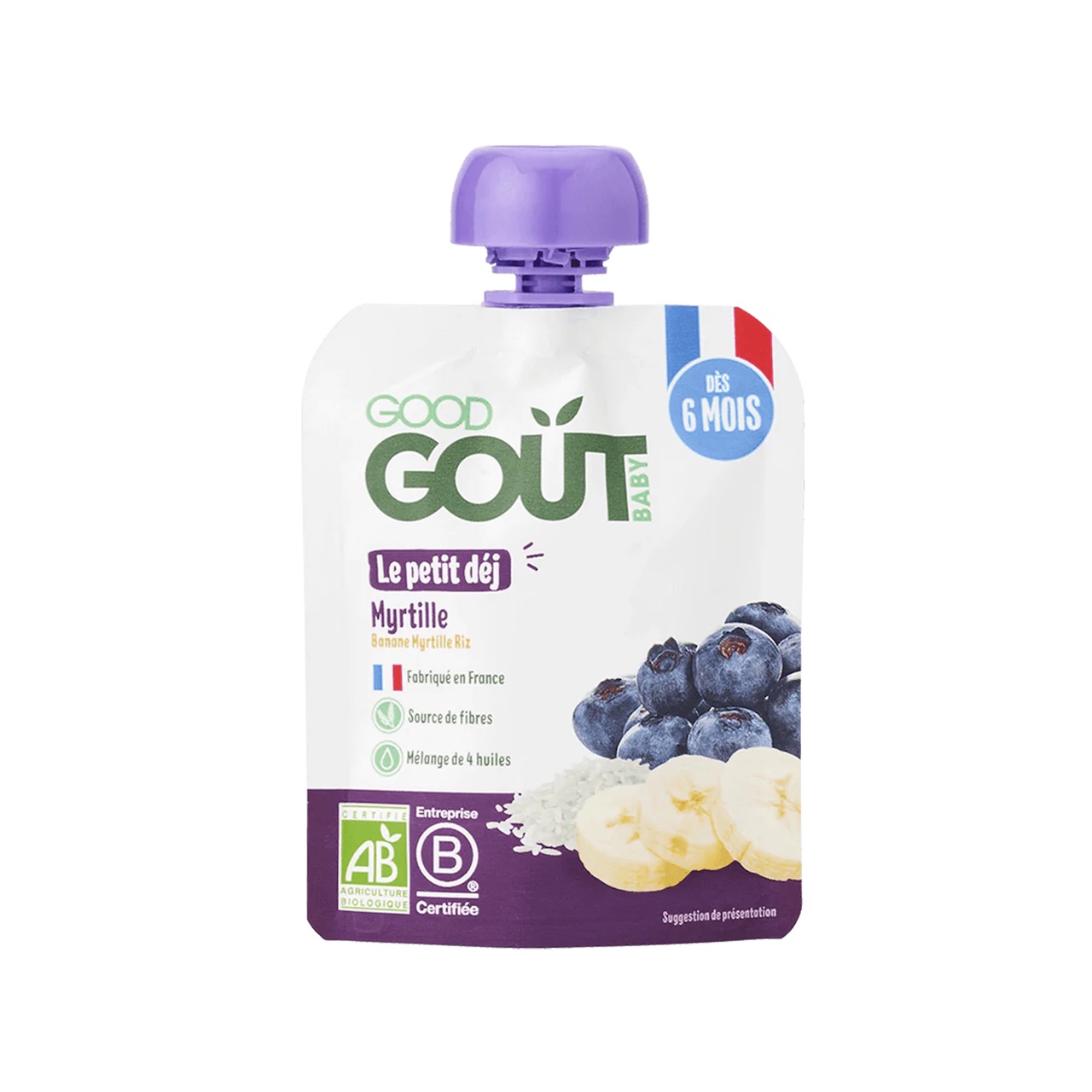 GOOD GOUT Le Petit D�j Myrtille 70g - D�s 6 mois