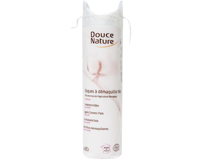 DOUCE NATURE 80 Disques D�maquillants Coton Bio