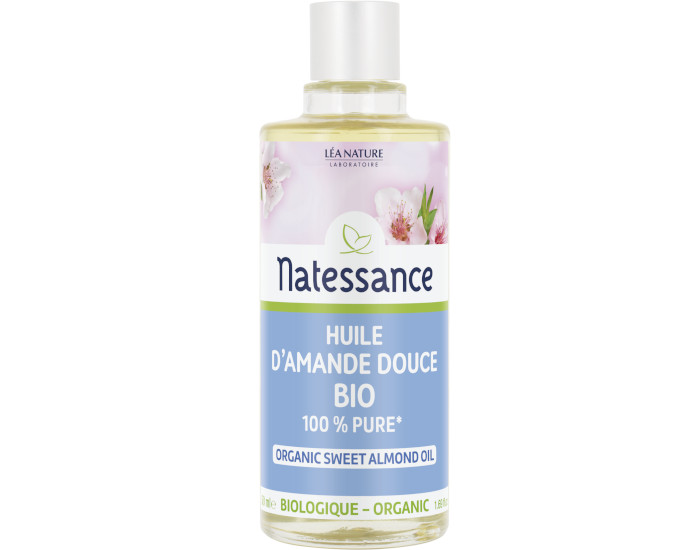 NATESSANCE Huile d'Amande Douce Bio - 50 ml