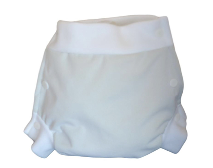 LULU NATURE Culotte de Protection Lulu Boxer Blanc - A pressions Large