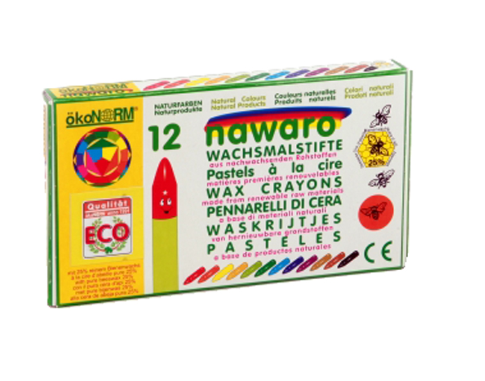 OKONORM Crayons � la Cire d'Abeille - D�s 3 ans 12 couleurs