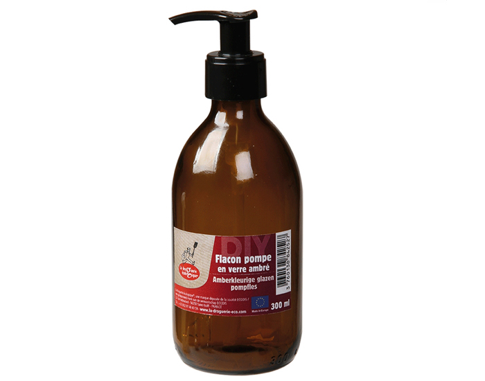 LA DROGUERIE ECOPRATIQUE Flacon Pompe en Verre Ambr� - 300ml