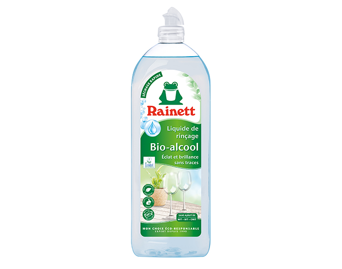 RAINETT Liquide de Rin�age Ecologique Lave Vaisselle Bio-Alcool - 750 ml