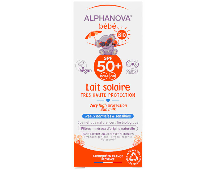 ALPHANOVA Sun B�b� Lait Solaire Bio Tr�s Haute Protection - SPF 50 - 50 ml (1)