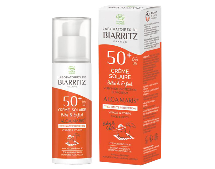 LABORATOIRES DE BIARRITZ Cr�me Solaire B�b� & Enfant SPF50+ - D�s 6 Mois 100 ml (1)