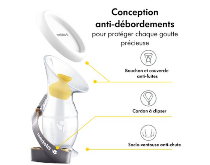 MEDELA Recueil de Lait Maternel en Silicone - 100 ml (1)