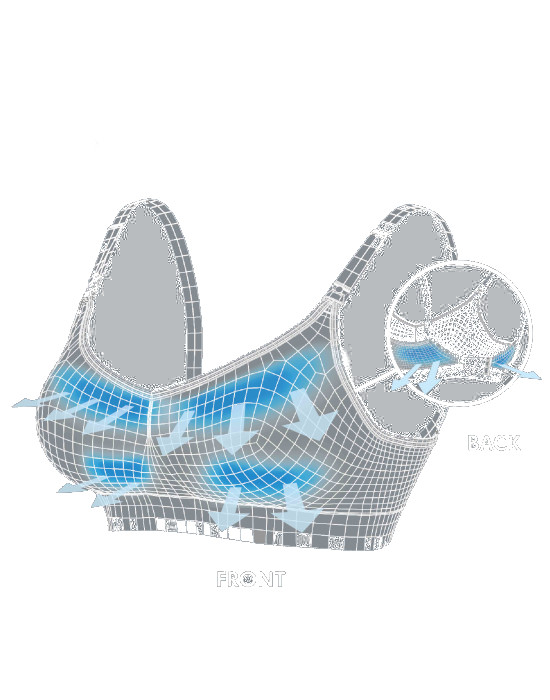 MEDELA Soutien-Gorge de Grossesse et d'Allaitement Ultra-Respirant Keep Cool� - Blanc S (2)