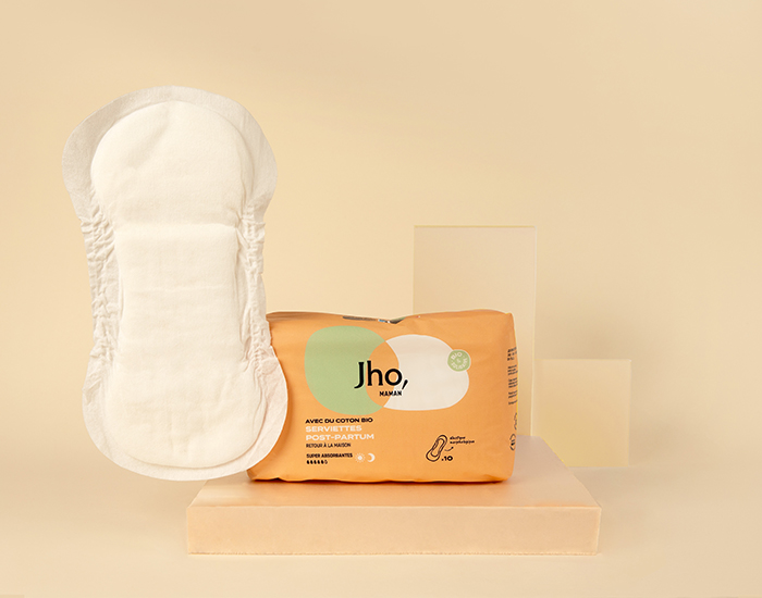 JHO Serviettes Post-partum - Boite de 10 (1)