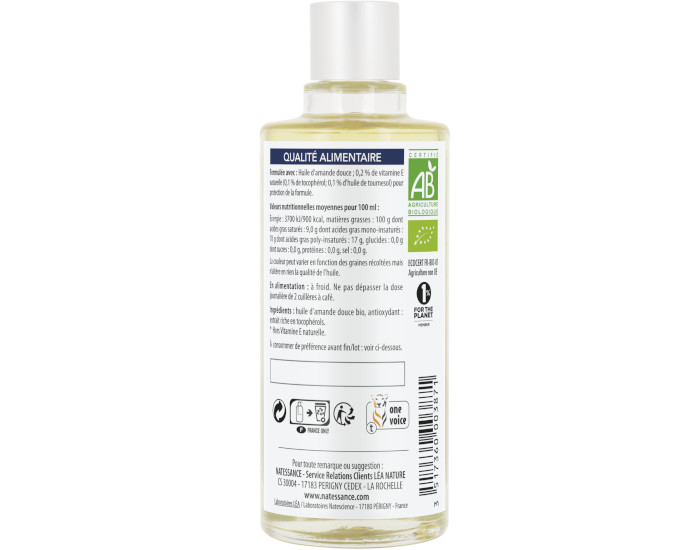 NATESSANCE Huile d'Amande Douce Bio - 50 ml (1)