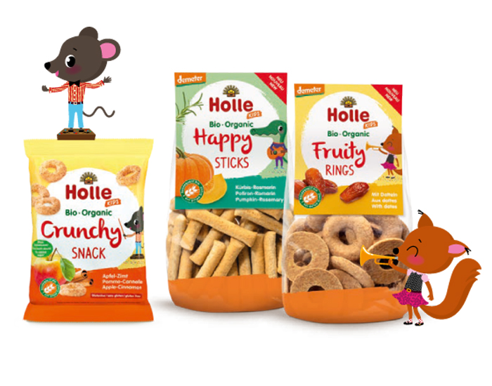 HOLLE Crunchy Snack Pomme Cannelle - 25 g - D�s 3 ans (1)