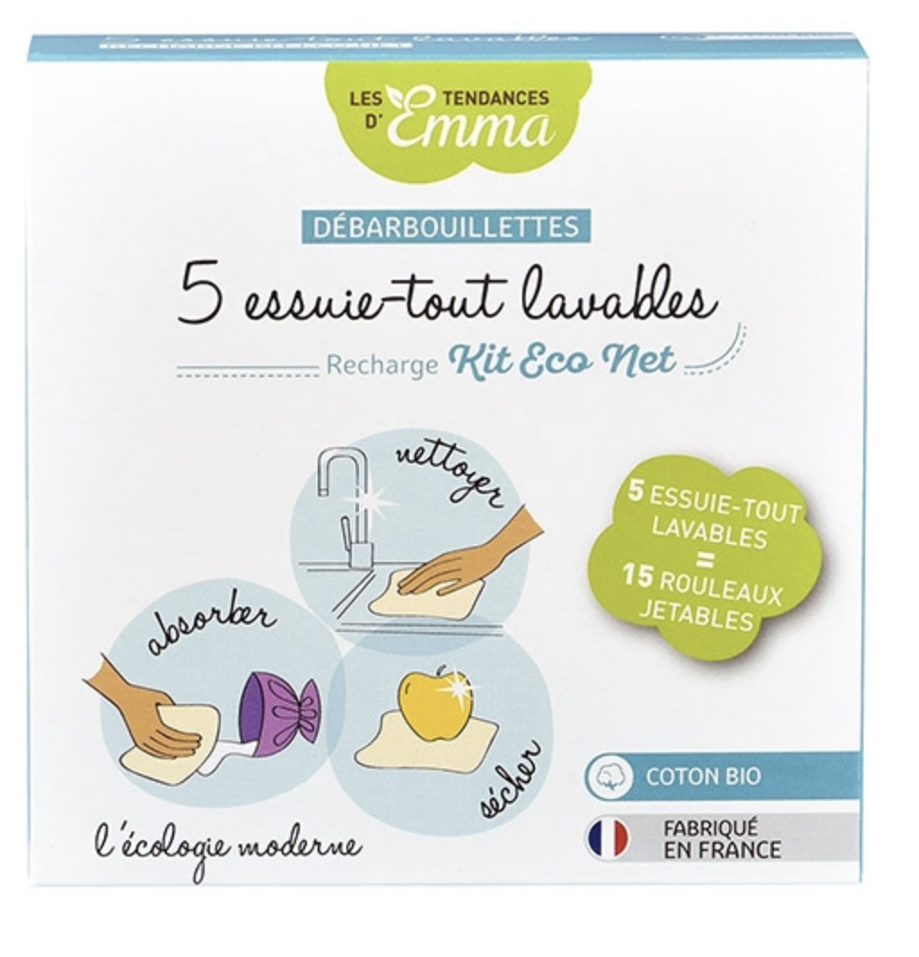 LES TENDANCES D'EMMA 5 D�barbouillettes Lavables - Bambou Couleur (2)
