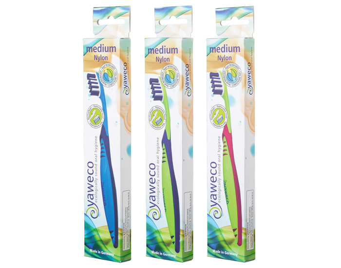 YAWECO Brosse � Dents Nylon - T�te Interchangeable - M�dium (1)