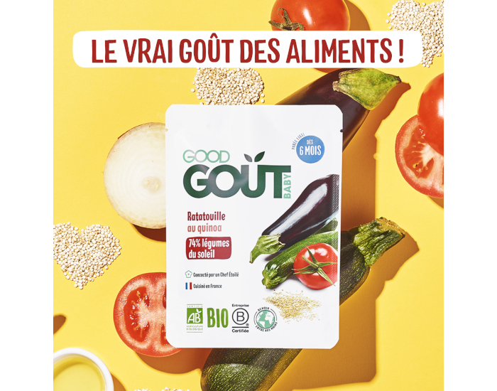 GOOD GOUT Petit Plat B�b� Ratatouille au Quinoa - 190g - D�s 6 mois (1)