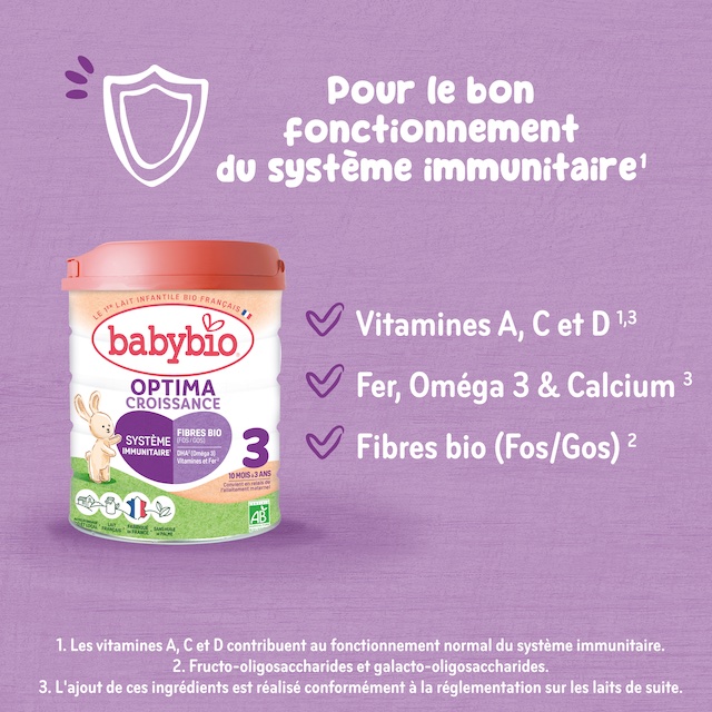 BABYBIO Croissance Optima 3 - D�s 10 mois - 800g (1)