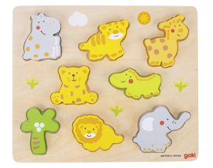 GOKI Puzzle Animaux Sauvages - D�s 2 ans