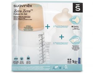 SUAVINEX Pack Biberon Zero-Zero Anti-Colique - D�bit Moyen - 270ml