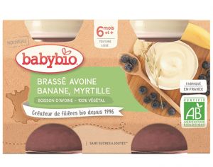 BABYBIO Petits Pots Brass�s V�g�taux - 2 x 130 g - D�s 6 mois