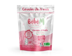 BEBE M C�r�ales et Fruits - 220g - D�s 6 mois