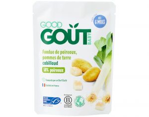 GOOD GOUT Petit Plat pour B�b� 190 g - Fondue de Poireaux Pommes de terre Cabillaud - D�s 6 mois