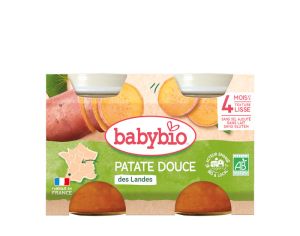 BABYBIO Mes L�gumes - 2x130g Patate Douce - 4 mois