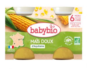 BABYBIO Mes L�gumes - 2x130g Ma�s Doux d'Aquitaine - 6 mois