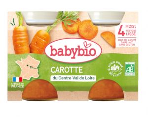 BABYBIO Mes L�gumes - 2x130g Carotte - 4 mois