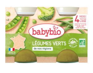 BABYBIO Mes L�gumes - 2x130g L�gumes verts - 4 mois