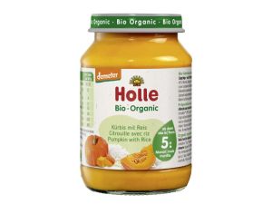 HOLLE Petit Pot L�gume - 125 ou 190 g Citrouille avec Riz - 5M