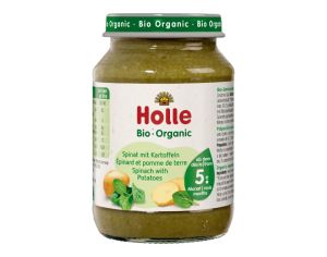 HOLLE Petit Pot L�gume - 125 ou 190 g Epinards - Pomme de Terre - 5M