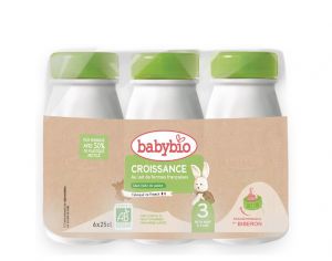 BABYBIO Croissance Liquide - D�s 10 Mois - 6 x 25 cl