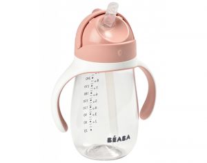 BEABA Tasse Paille Rose - D�s 8 mois - 300 ml