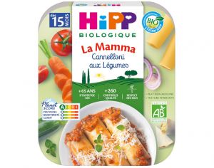 HIPP P�tes � l'Italienne de la Mamma- Assiette 250 g - D�s 15 et 18 mois Cannelloni aux L�gumes