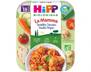 HIPP P�tes � l'Italienne de la Mamma- Assiette 250 g - D�s 15 et 18 mois Tortellini Tomates Poulet Origan - 18M