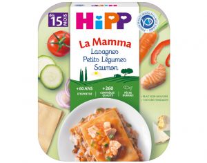 HIPP P�tes � l'Italienne de la Mamma- Assiette 250 g - D�s 15 et 18 mois Lasagnes Petits L�gumes Saumon
