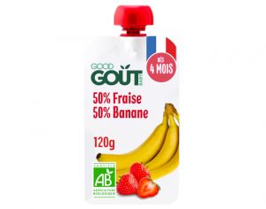 GOOD GOUT Gourde Fraise et Banane - Pur�e B�b� 120g - D�s 4 Mois