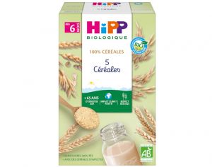 HIPP 100% C�r�ales - 5 C�r�ales - 250g - D�s 8 mois