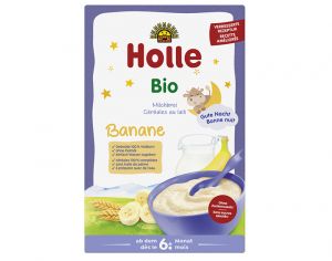 HOLLE C�r�ales Lait � la Banane - 250g - D�s 6 mois