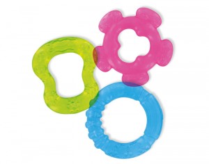 DBB REMOND 3 Anneaux de Dentition � Rafraichir - Bleu Vert Rose