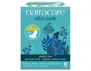 NATRACARE Serviette Hygi�nique Ultra � Ailettes Normal - Boite de 14