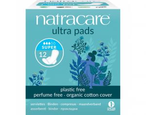 NATRACARE Serviette Hygi�nique Ultra � Ailettes Super - Boite de 12