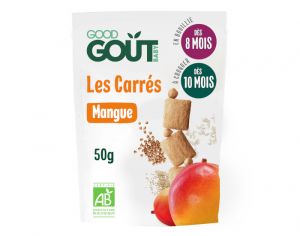 GOOD GOUT Biscuits Carr�s Mangue - 50 g - D�s 8 mois