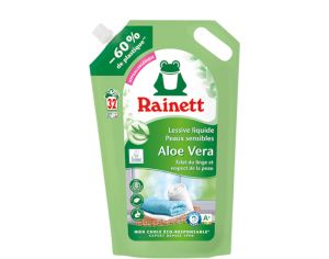 RAINETT Lessive Liquide Peaux Sensibles Alo� Vera - Recharge de 1,6 L	