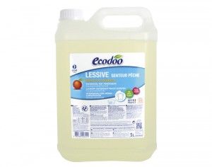 ECODOO Lessive Blanc et Couleurs Liquide Ecologique - Senteur P�che 5L