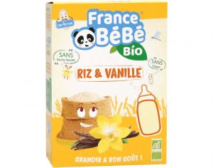 FRANCE BEBE BIO C�r�ales Riz Vanille Sans Gluten - 200g - D�s 4 mois