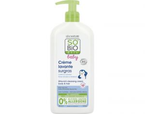 SO'BIO �TIC Baby Cr�me Lavante Surgras Corps et Cheveux - 500 ml