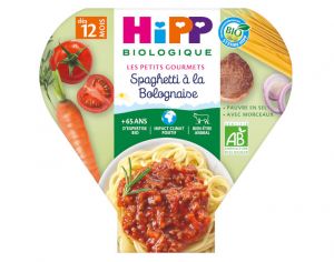 HIPP Assiette - Les Petits Gourmets - 200, 230g ou 260g Spaghetti � la Bolognaise - 12M